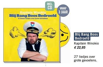 Promoties Blij bang boos bedroefd kapitein winokio - Huismerk - Standaard Boekhandel - Geldig van 03/11/2017 tot 30/11/2017 bij Standaard Boekhandel