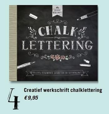 Promoties Creatief werkschrift chalklettering - Huismerk - Standaard Boekhandel - Geldig van 03/11/2017 tot 30/11/2017 bij Standaard Boekhandel