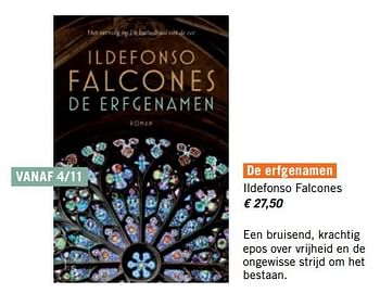 Promoties De erfgenamen ildefonso falcones - Huismerk - Standaard Boekhandel - Geldig van 03/11/2017 tot 30/11/2017 bij Standaard Boekhandel