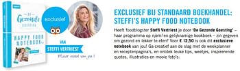 Promoties De gezonde goesting happy food notebook - Huismerk - Standaard Boekhandel - Geldig van 03/11/2017 tot 30/11/2017 bij Standaard Boekhandel