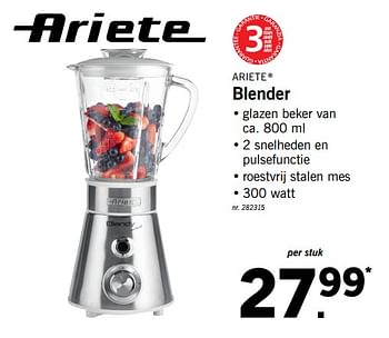 Promoties Ariete blender - Ariete - Geldig van 13/11/2017 tot 18/11/2017 bij Lidl