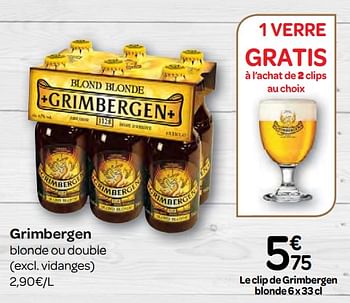 Promotions Grimbergen blonde ou double - Grimbergen - Valide de 08/11/2017 à 20/11/2017 chez Carrefour
