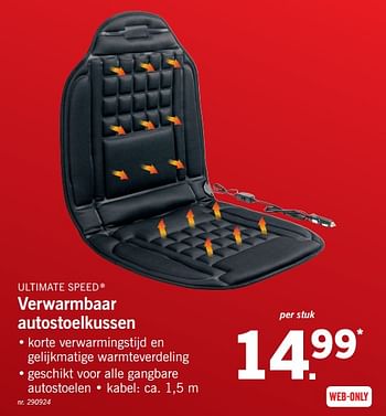 Promoties Verwarmbaar autostoelkussen - Ultimate Speed - Geldig van 13/11/2017 tot 18/11/2017 bij Lidl