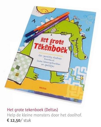 Promoties Het grote tekenboek (deltas) - Huismerk - Ava - Geldig van 02/11/2017 tot 31/12/2017 bij Ava