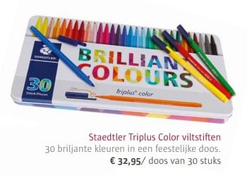 Promoties Staedtler triplus color viltstiften - Staedtler - Geldig van 02/11/2017 tot 31/12/2017 bij Ava