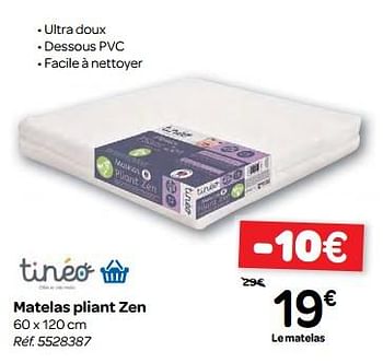 Promotion Carrefour Matelas Pliant Zen Tineo Bebe Grossesse Valide Jusqua 4 Promobutler