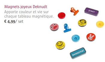 Promotions Magnets joyeux deknudt - Deknudt - Valide de 02/11/2017 à 31/12/2017 chez Ava