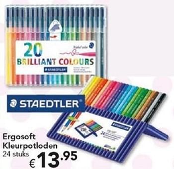Promoties Ergosoft kleurtloden - Staedtler - Geldig van 06/11/2017 tot 07/12/2017 bij Happyland