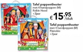 Promotions Tafel poppentheater - Produit maison - Happyland - Valide de 06/11/2017 à 07/12/2017 chez Happyland