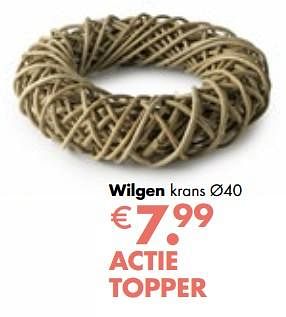 Promoties Wilgen krans - Huismerk - Multi Bazar - Geldig van 06/11/2017 tot 25/12/2017 bij Multi Bazar