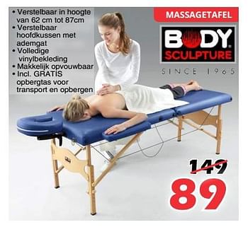 Promoties Massagetafel - Body Sculpture - Geldig van 29/10/2017 tot 19/11/2017 bij Itek