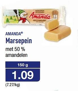 Promoties Amanda marsepein - AMANDA - Geldig van 15/11/2017 tot 21/11/2017 bij Aldi