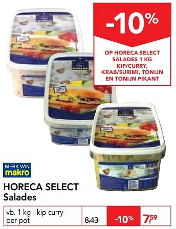 Promotions Horeca select salades - Produit maison - Makro - Valide de 10/11/2017 à 29/11/2017 chez Makro