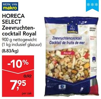 Promoties Horeca select zeevruchtencocktail royal - Royal - Geldig van 10/11/2017 tot 29/11/2017 bij Makro