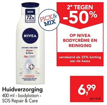 Promoties Nivea huisverzorging bodylotion sos repair + care - Nivea - Geldig van 10/11/2017 tot 29/11/2017 bij Makro