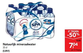 Promoties Spa natuurlijk mineraalwater - Spa - Geldig van 10/11/2017 tot 29/11/2017 bij Makro