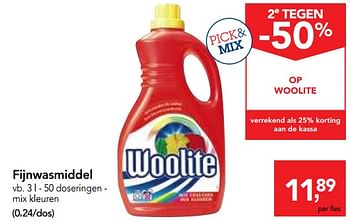 Promotions Woolite fijnwasmiddel - Woolite - Valide de 10/11/2017 à 29/11/2017 chez Makro