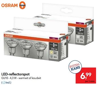 Promoties Osram led-reflectorspot - Osram - Geldig van 10/11/2017 tot 29/11/2017 bij Makro