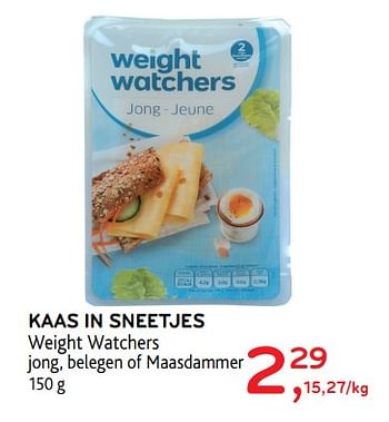 Promoties Kaas in sneetjes - Weight Watchers - Geldig van 15/11/2017 tot 28/11/2017 bij Alvo