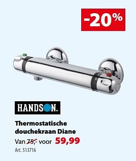 Promoties Thermostatische douchekraan diane - Handson - Geldig van 22/11/2017 tot 04/12/2017 bij Gamma