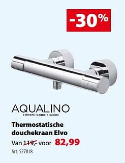 Promoties Thermostatische douchekraan elvo - Aqualino - Geldig van 22/11/2017 tot 04/12/2017 bij Gamma