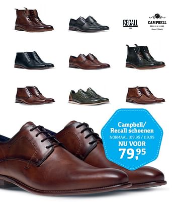 Promoties Campbell- recall schoenen - Huismerk - Only for Men - Geldig van 10/11/2017 tot 12/12/2017 bij OnlyForMen