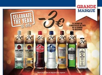 Promoties - 3€ à l`achat de 2 bouteilles de 70cl de la gamme ci-dessous - Huismerk - Makro - Geldig van 10/11/2017 tot 29/11/2017 bij Makro