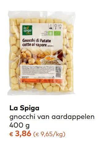 Promoties La spiga gnocchi van aardappelen - La Spiga - Geldig van 08/11/2017 tot 05/12/2017 bij Bioplanet