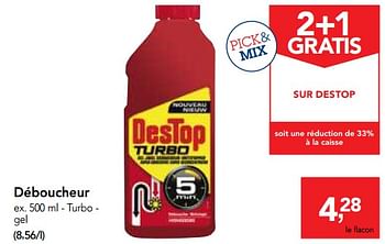 Promotions Déboucheur turbo - Destop - Valide de 10/11/2017 à 29/11/2017 chez Makro