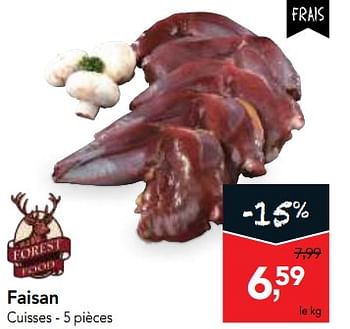 Promoties Faisan - Forest food - Geldig van 10/11/2017 tot 29/11/2017 bij Makro