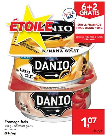 Promotions Fromage frais - Danio - Valide de 10/11/2017 à 29/11/2017 chez Makro