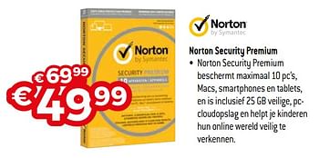 Promoties Norton security premium - Norton - Geldig van 13/11/2017 tot 30/11/2017 bij Exellent