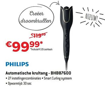Promoties Philips automatische krultang - bhb87600 - Philips - Geldig van 13/11/2017 tot 30/11/2017 bij Exellent