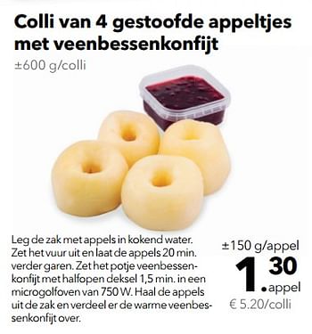 Promoties Colli van 4 gestoofde appeltjes met veenbessenkonfijt - Huismerk - Buurtslagers - Geldig van 17/11/2017 tot 23/11/2017 bij Buurtslagers