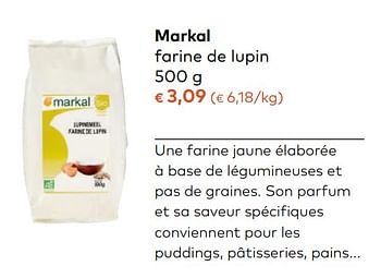 Farine De Lupin Bio - Markal - 500 g
