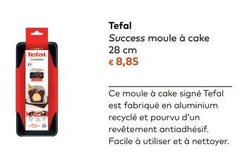 Promotions Tefal success moule à cake - Tefal - Valide de 08/11/2017 à 05/12/2017 chez Bioplanet