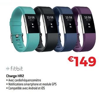 Promotions Fitbit charge hr2 - Fitbit - Valide de 13/11/2017 à 30/11/2017 chez Exellent