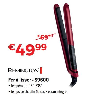 Promotions Remington fer à lisser - s9600 - Remington - Valide de 13/11/2017 à 30/11/2017 chez Exellent