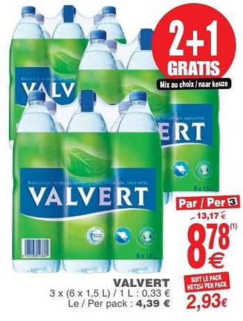 Promoties Valvert - Valvert - Geldig van 14/11/2017 tot 20/11/2017 bij Cora