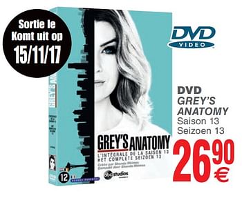 Promoties Dvd grey`s anatomy - Huismerk - Cora - Geldig van 15/11/2017 tot 27/11/2017 bij Cora