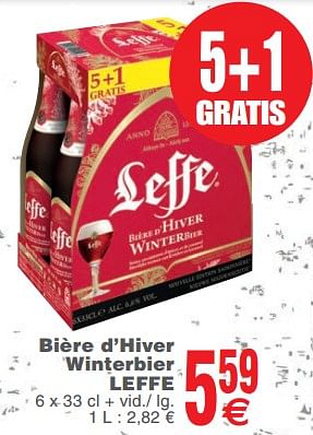 Promoties Bière d`hiver winterbier leffe - Leffe - Geldig van 14/11/2017 tot 20/11/2017 bij Cora