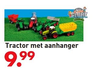 Promoties Tractor met aanhanger - Kids GLOBE - Geldig van 05/10/2017 tot 06/12/2017 bij Unikamp