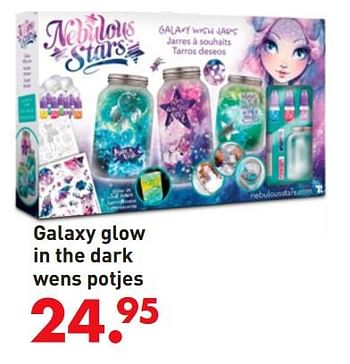Promoties Galaxy glow in the dark wens potjes - Buki France - Geldig van 05/10/2017 tot 06/12/2017 bij Unikamp