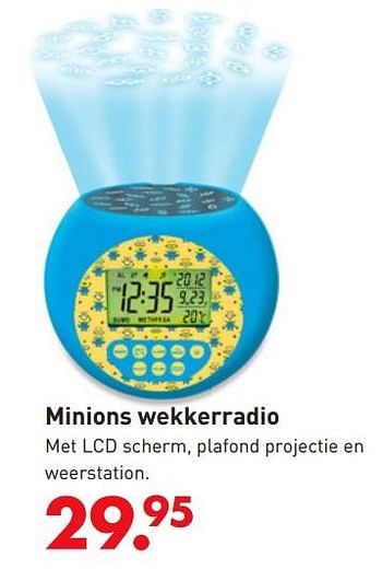 Promoties Minions wekkerradio - Lexibook - Geldig van 05/10/2017 tot 06/12/2017 bij Unikamp
