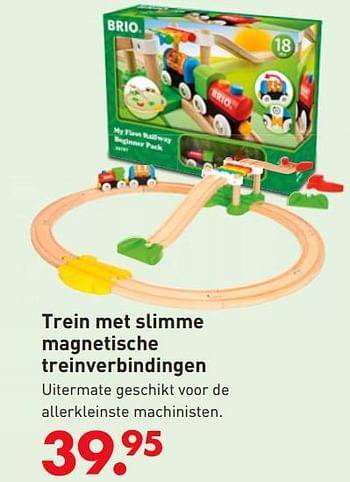 Promoties Trein met slimme magnetische treinverbindingen - Brio - Geldig van 05/10/2017 tot 06/12/2017 bij Unikamp