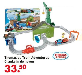 Promoties Thomas de trein adventures cranky in de haven - Thomas & Friends - Geldig van 05/10/2017 tot 06/12/2017 bij Unikamp
