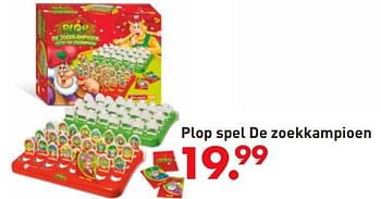Promoties Plop spel de zoekkampioen - Plop - Geldig van 05/10/2017 tot 06/12/2017 bij Unikamp