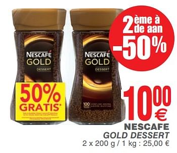 Promotions Nescafé gold dessert - Nescafe - Valide de 14/11/2017 à 20/11/2017 chez Cora