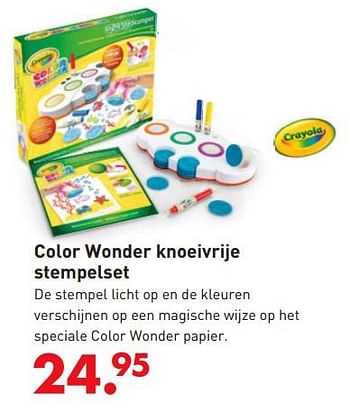 Promoties Color wonder knoeivrije stempelset - Crayola - Geldig van 05/10/2017 tot 06/12/2017 bij Unikamp