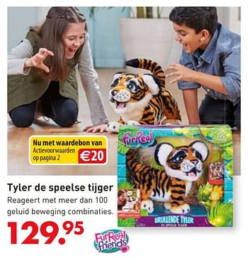 Promoties Tyler de speelse tijger - FurReal Friends - Geldig van 05/10/2017 tot 06/12/2017 bij Unikamp